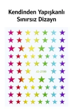 Nail Art Sticker Kendinden Yapışkanlı, Tırnak Süsleme, Tırnak Dövmesi Stikır 2199ÇR