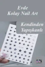 Nail Art Sticker Kendinden Yapışkanlı, Tırnak Süsleme, Tırnak Dövmesi Stikır 2199G
