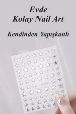 Nail Art Sticker Kendinden Yapışkanlı, Tırnak Süsleme, Tırnak Dövmesi Stikır 2199G - Görsel 2