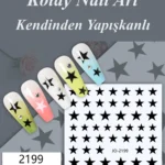 Nail Art Sticker Kendinden Yapışkanlı, Tırnak Süsleme, Tırnak Dövmesi Stikır 2199S