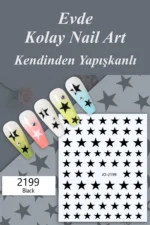 Nail Art Sticker Kendinden Yapışkanlı, Tırnak Süsleme, Tırnak Dövmesi Stikır 2199S