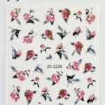 Nail Art Sticker Kendinden Yapışkanlı, Tırnak Süsleme, Tırnak Dövmesi Stikır 2238