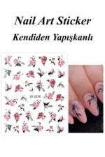 Nail Art Sticker Kendinden Yapışkanlı, Tırnak Süsleme, Tırnak Dövmesi Stikır 2238 - Görsel 2