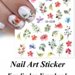 Nail Art Sticker Kendinden Yapışkanlı, Tırnak Süsleme, Tırnak Dövmesi Stikır 2239