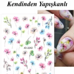 Nail Art Sticker Kendinden Yapışkanlı, Tırnak Süsleme, Tırnak Dövmesi Stikır 2242