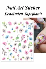 Nail Art Sticker Kendinden Yapışkanlı, Tırnak Süsleme, Tırnak Dövmesi Stikır 2242