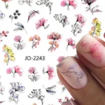 Nail Art Sticker Kendinden Yapışkanlı, Tırnak Süsleme, Tırnak Dövmesi Stikır 2243