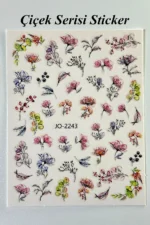 Nail Art Sticker Kendinden Yapışkanlı, Tırnak Süsleme, Tırnak Dövmesi Stikır 2243 - Görsel 2