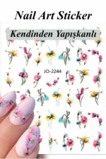 Nail Art Sticker Kendinden Yapışkanlı, Tırnak Süsleme, Tırnak Dövmesi Stikır 2244
