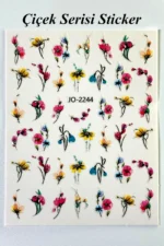 Nail Art Sticker Kendinden Yapışkanlı, Tırnak Süsleme, Tırnak Dövmesi Stikır 2244 - Görsel 2