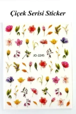 Nail Art Sticker Kendinden Yapışkanlı, Tırnak Süsleme, Tırnak Dövmesi Stikır 2245 - Görsel 2