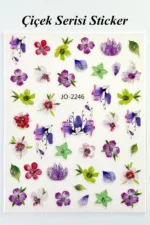 Nail Art Sticker Kendinden Yapışkanlı, Tırnak Süsleme, Tırnak Dövmesi Stikır 2246 - Görsel 2