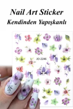 Nail Art Sticker Kendinden Yapışkanlı, Tırnak Süsleme, Tırnak Dövmesi Stikır 2246 - Görsel 3