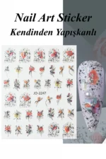 Nail Art Sticker Kendinden Yapışkanlı, Tırnak Süsleme, Tırnak Dövmesi Stikır 2247