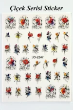 Nail Art Sticker Kendinden Yapışkanlı, Tırnak Süsleme, Tırnak Dövmesi Stikır 2247 - Görsel 2