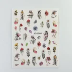 Nail Art Sticker Kendinden Yapışkanlı, Tırnak Süsleme, Tırnak Dövmesi Stikır 2248