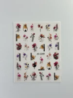Nail Art Sticker Kendinden Yapışkanlı, Tırnak Süsleme, Tırnak Dövmesi Stikır 2249