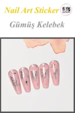 Nail Art Sticker Kendinden Yapışkanlı, Tırnak Süsleme, Tırnak Dövmesi Stikır 2251G