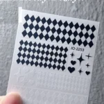 Nail Art Sticker Kendinden Yapışkanlı, Tırnak Süsleme, Tırnak Dövmesi Stikır 2253