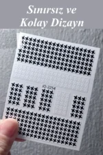 Nail Art Sticker Kendinden Yapışkanlı, Tırnak Süsleme, Tırnak Dövmesi Stikır 2254