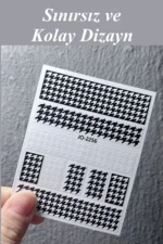 Nail Art Sticker Kendinden Yapışkanlı, Tırnak Süsleme, Tırnak Dövmesi Stikır 2256