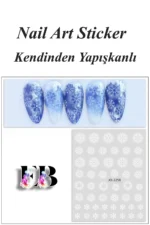 Nail Art Sticker Kendinden Yapışkanlı, Tırnak Süsleme, Tırnak Dövmesi Stikır 2258