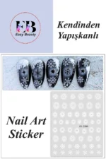Nail Art Sticker Kendinden Yapışkanlı, Tırnak Süsleme, Tırnak Dövmesi Stikır 2260 - Görsel 2