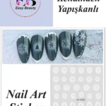 Nail Art Sticker Kendinden Yapışkanlı, Tırnak Süsleme, Tırnak Dövmesi Stikır 2262