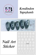 Nail Art Sticker Kendinden Yapışkanlı, Tırnak Süsleme, Tırnak Dövmesi Stikır 2262