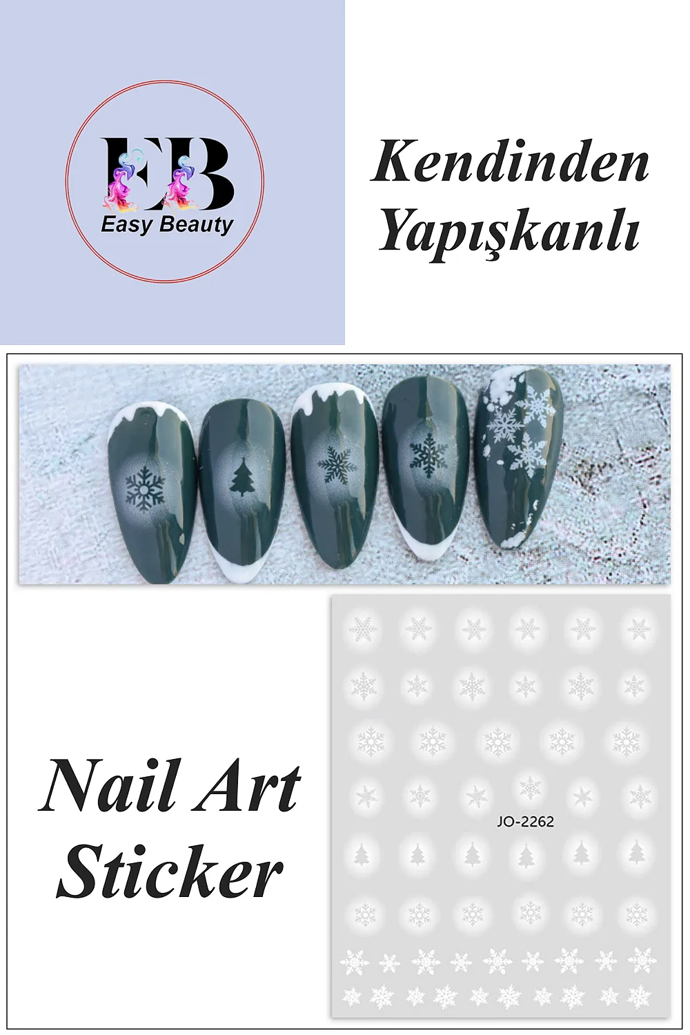 nail-art-sticker-kendinden-yapiskanli-tirnak-susleme-tirnak-dovmesi-stikir-2262-1 Nail Art Sticker Kendinden Yapışkanlı, Tırnak Süsleme, Tırnak Dövmesi Stikır 2262 - Görsel 1