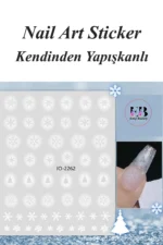 Nail Art Sticker Kendinden Yapışkanlı, Tırnak Süsleme, Tırnak Dövmesi Stikır 2262 - Görsel 2