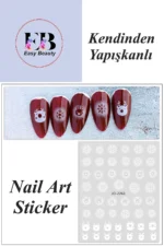 Nail Art Sticker Kendinden Yapışkanlı, Tırnak Süsleme, Tırnak Dövmesi Stikır 2263
