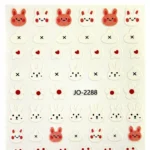 Nail Art Sticker Kendinden Yapışkanlı, Tırnak Süsleme, Tırnak Dövmesi Stikır 2288