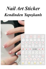 Nail Art Sticker Kendinden Yapışkanlı, Tırnak Süsleme, Tırnak Dövmesi Stikır 2288 - Görsel 2
