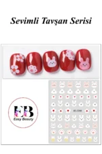 Nail Art Sticker Kendinden Yapışkanlı, Tırnak Süsleme, Tırnak Dövmesi Stikır 2288 - Görsel 3
