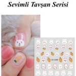 Nail Art Sticker Kendinden Yapışkanlı, Tırnak Süsleme, Tırnak Dövmesi Stikır 2289