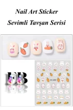 Nail Art Sticker Kendinden Yapışkanlı, Tırnak Süsleme, Tırnak Dövmesi Stikır 2289 - Görsel 2