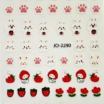 Nail Art Sticker Kendinden Yapışkanlı, Tırnak Süsleme, Tırnak Dövmesi Stikır 2290