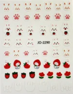 Nail Art Sticker Kendinden Yapışkanlı, Tırnak Süsleme, Tırnak Dövmesi Stikır 2290