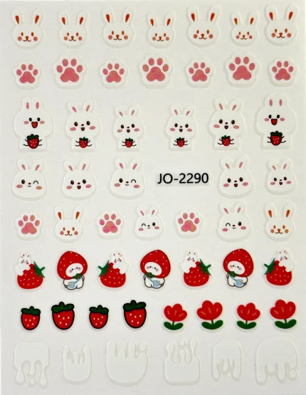 Nail Art Sticker Kendinden Yapışkanlı, Tırnak Süsleme, Tırnak Dövmesi Stikır 2290