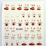Nail Art Sticker Kendinden Yapışkanlı, Tırnak Süsleme, Tırnak Dövmesi Stikır 2291