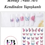 Nail Art Sticker Kendinden Yapışkanlı, Tırnak Süsleme, Tırnak Dövmesi Stikır 2325