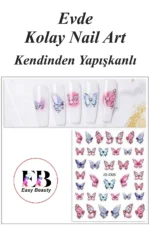 Nail Art Sticker Kendinden Yapışkanlı, Tırnak Süsleme, Tırnak Dövmesi Stikır 2325