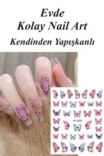 Nail Art Sticker Kendinden Yapışkanlı, Tırnak Süsleme, Tırnak Dövmesi Stikır 2325 - Görsel 4