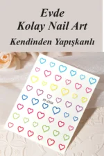 Nail Art Sticker Kendinden Yapışkanlı, Tırnak Süsleme, Tırnak Dövmesi Stikır 2334