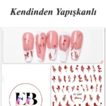 Nail Art Sticker Kendinden Yapışkanlı, Tırnak Süsleme, Tırnak Dövmesi Stikır 2341