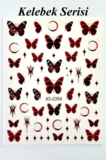 Nail Art Sticker Kendinden Yapışkanlı, Tırnak Süsleme, Tırnak Dövmesi Stikır 2354 - Görsel 2