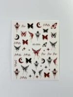 Nail Art Sticker Kendinden Yapışkanlı, Tırnak Süsleme, Tırnak Dövmesi Stikır 2355