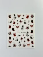 Nail Art Sticker Kendinden Yapışkanlı, Tırnak Süsleme, Tırnak Dövmesi Stikır 2356