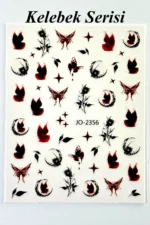 Nail Art Sticker Kendinden Yapışkanlı, Tırnak Süsleme, Tırnak Dövmesi Stikır 2356 - Görsel 2